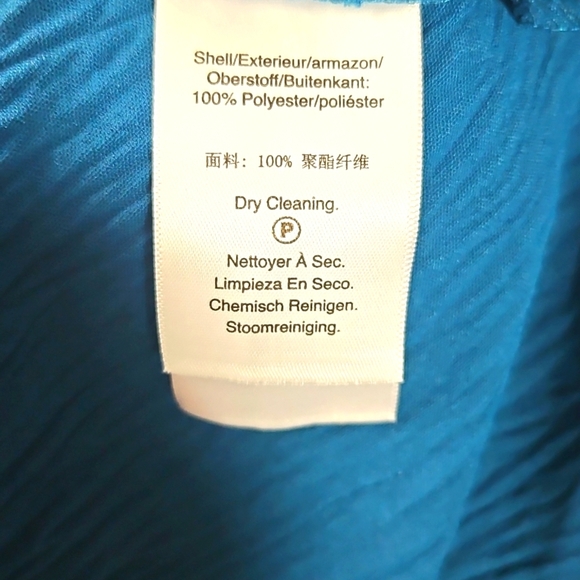 DKNY Blue Puff Sleeve A-Line Dress Size 14 NWT - Picture 5 of 8